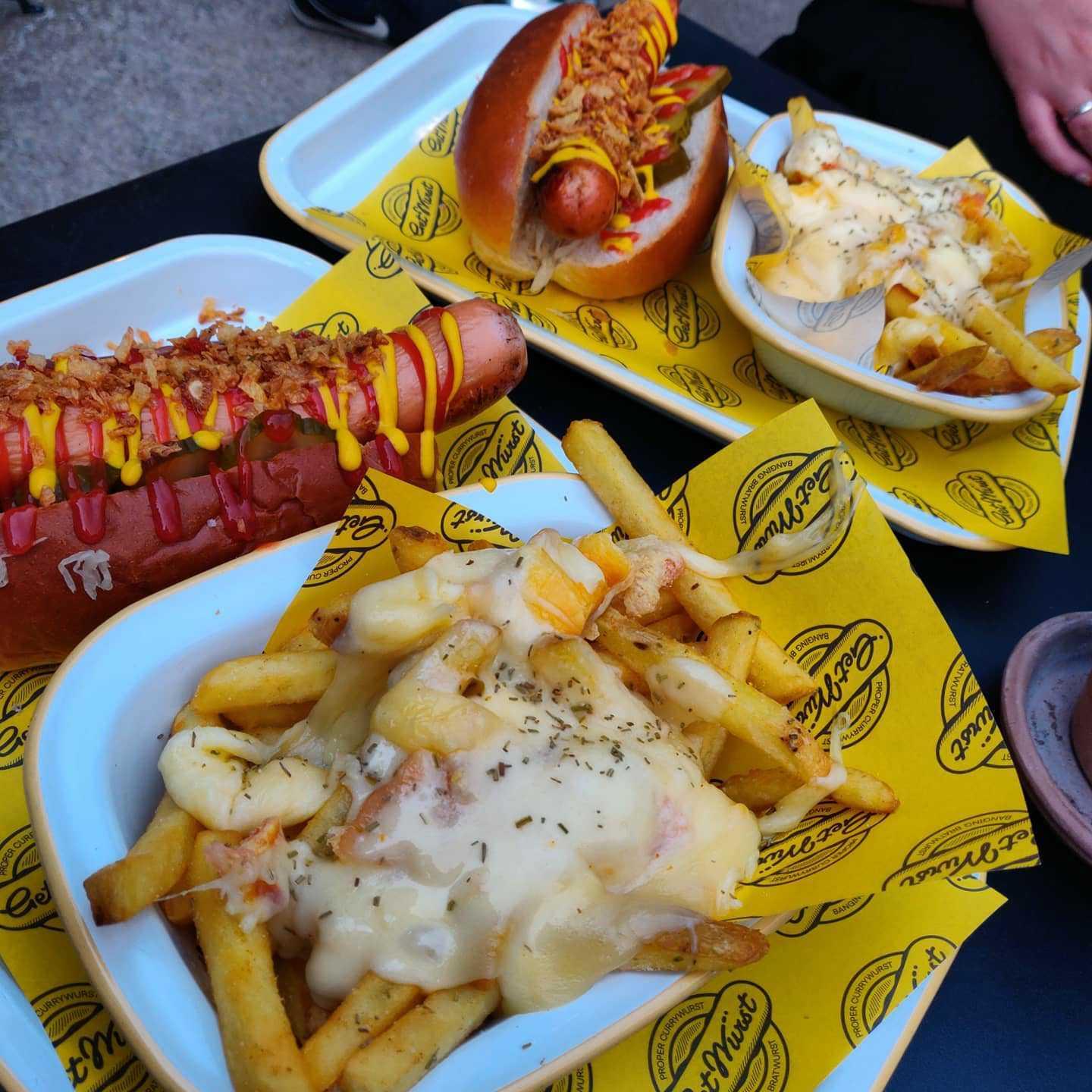 Bratwurst and Raclette at Get Wurst